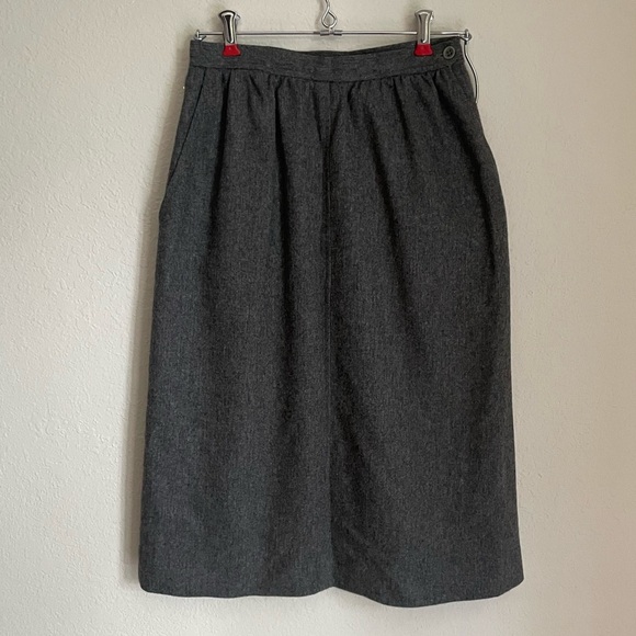 Bundle of 3 Vintage A-Line Skirts | Dark Academia | Neutral Brown, Tan, Grey - Picture 6 of 15